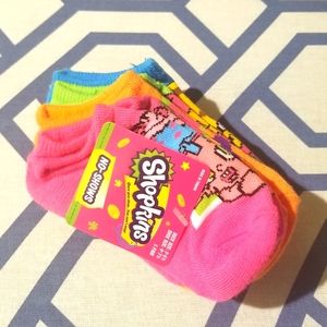 Shopkins little girl socks 5 pairs
